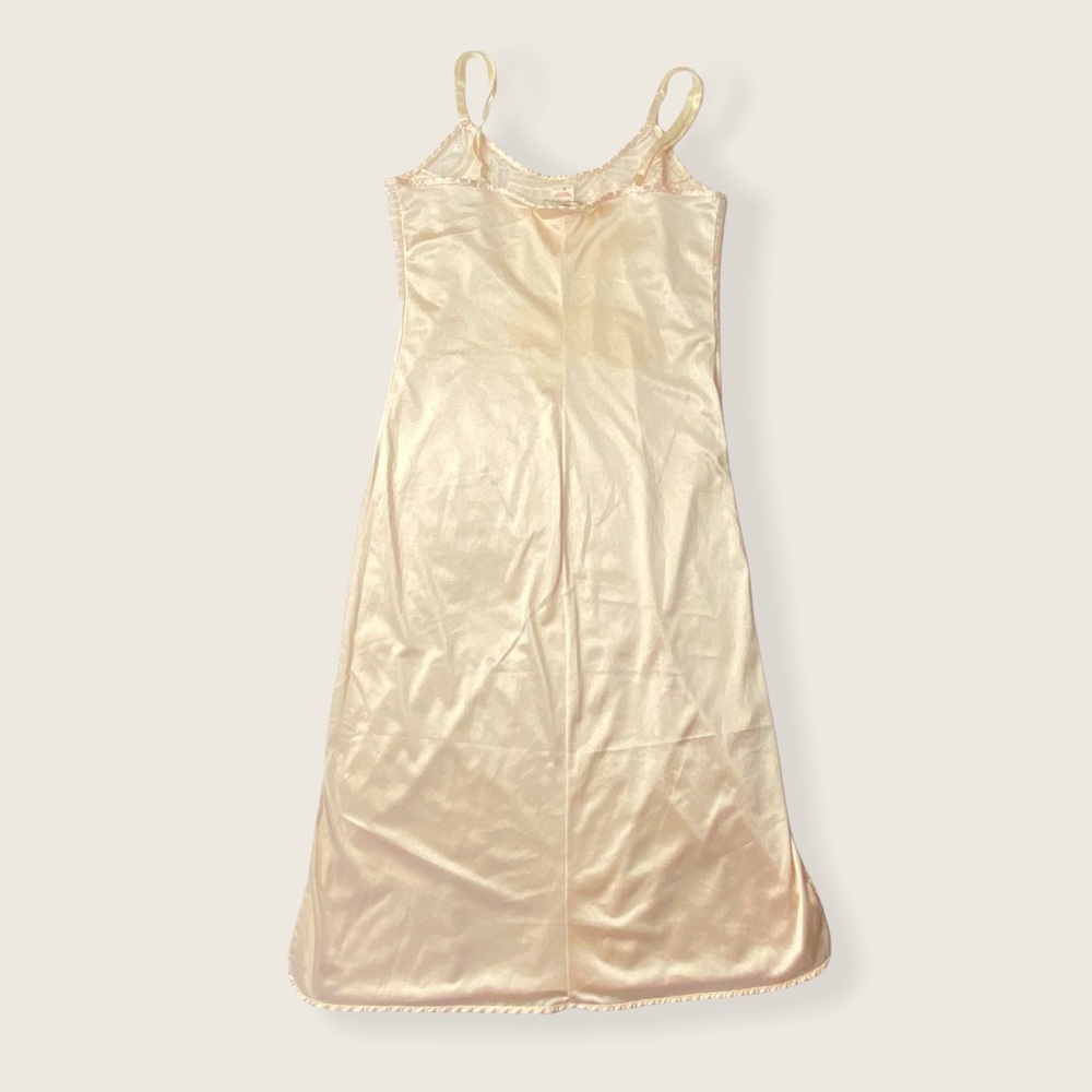 Vintage Carriage Court Cream Blush Satin Slip 32 - Picture 8 of 15